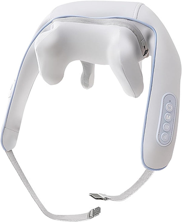 Neck and Shoulder Massager, Mini Shiatsu Neck Massager with Heat, Electric Kneading Massager with 2 Massage Modes for Alleviating Pain in Neck, Shoulders, Back, and Legs (Strap)